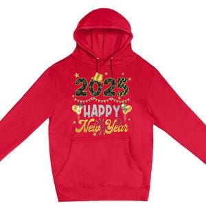 Happy New Year Party 2025 Ballon Family Matching Premium Pullover Hoodie