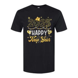 Happy New Year Party 2025 Ballon Family Matching Softstyle CVC T-Shirt