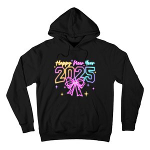 Happy New Year Party 2025 Coquette Bow Family Matching Hoodie