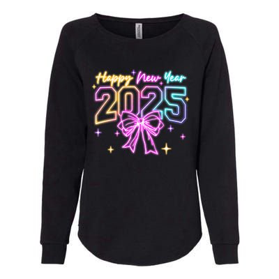 Happy New Year Party 2025 Coquette Bow Family Matching Womens California Wash Sweatshirt