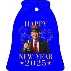 Happy New Year 2025 Trump New Year New America Ceramic Bell Ornament