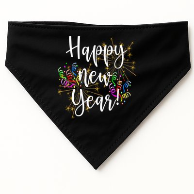 Happy New Year Day Eve Party Fireworks Confetti Costume Fun Long Sleeve TShirt USA-Made Doggie Bandana