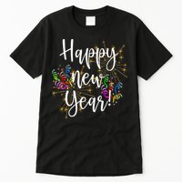 Happy New Year Day Eve Party Fireworks Confetti Costume Fun Long Sleeve TShirt Tall T-Shirt
