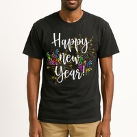 Happy New Year Day Eve Party Fireworks Confetti Costume Fun Long Sleeve TShirt Tall T-Shirt