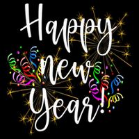 Happy New Year Day Eve Party Fireworks Confetti Costume Fun Long Sleeve TShirt Flatbill Hat