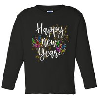 Happy New Year Day Eve Party Fireworks Confetti Costume Fun Long Sleeve TShirt Toddler Long Sleeve Shirt