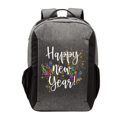 Happy New Year Day Eve Party Fireworks Confetti Costume Fun Long Sleeve TShirt Vector Backpack