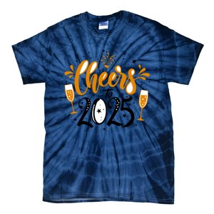 Happy New Year 2025 Celebration Tie-Dye T-Shirt