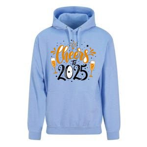 Happy New Year 2025 Celebration Unisex Surf Hoodie