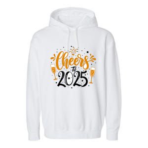 Happy New Year 2025 Celebration Garment-Dyed Fleece Hoodie