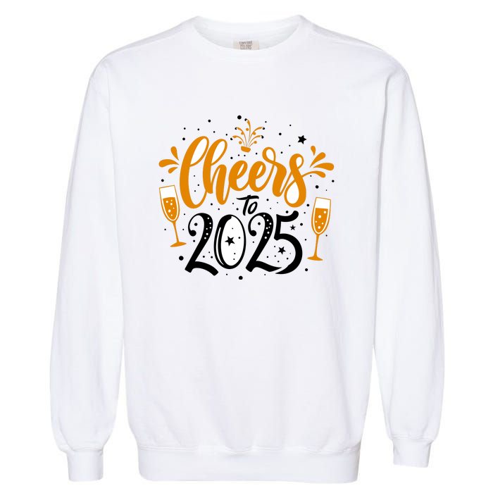 Happy New Year 2025 Celebration Garment-Dyed Sweatshirt