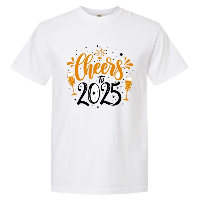 Happy New Year 2025 Celebration Garment-Dyed Heavyweight T-Shirt