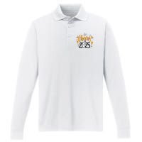 Happy New Year 2025 Celebration Performance Long Sleeve Polo