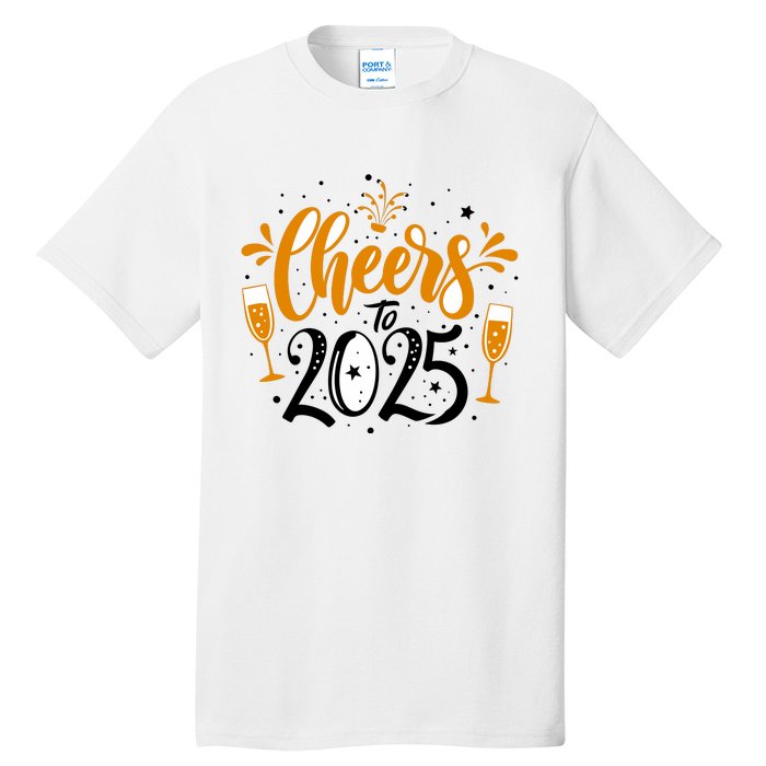 Happy New Year 2025 Celebration Tall T-Shirt