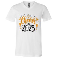 Happy New Year 2025 Celebration V-Neck T-Shirt