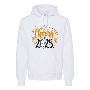 Happy New Year 2025 Celebration Premium Hoodie