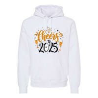 Happy New Year 2025 Celebration Premium Hoodie