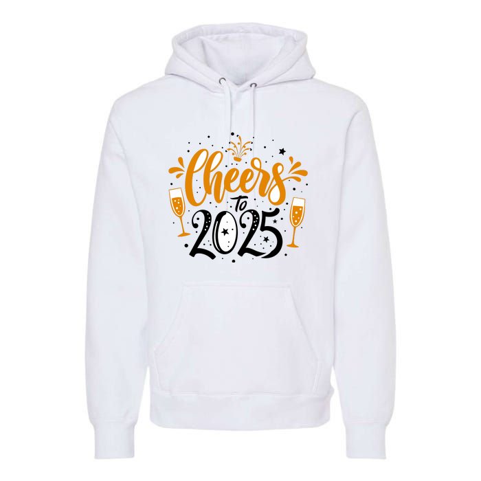 Happy New Year 2025 Celebration Premium Hoodie