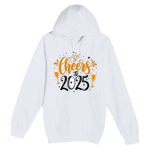 Happy New Year 2025 Celebration Premium Pullover Hoodie