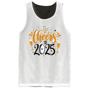 Happy New Year 2025 Celebration Mesh Reversible Basketball Jersey Tank