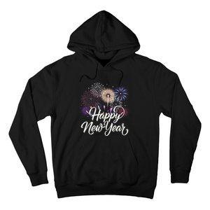 Happy New Year 2025 Fireworks New YearS Eve Party Countdown Hoodie