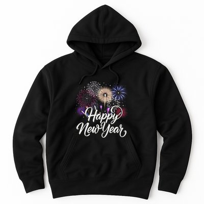 Happy New Year 2025 Fireworks New YearS Eve Party Countdown Hoodie