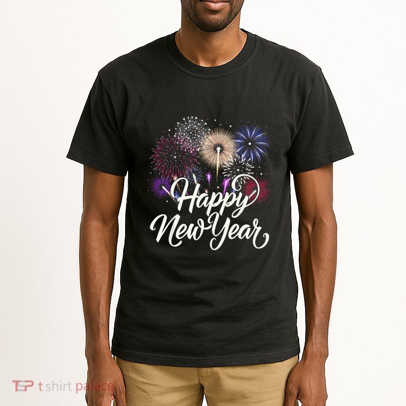 Happy New Year 2025 Fireworks New YearS Eve Party Countdown Tall T-Shirt