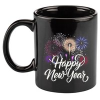 Happy New Year 2025 Fireworks New YearS Eve Party Countdown 11oz C Handle Ceramic Mug