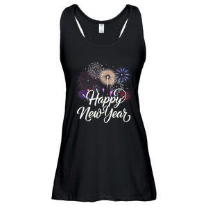 Happy New Year 2025 Fireworks New YearS Eve Party Countdown Ladies Essential Flowy Tank