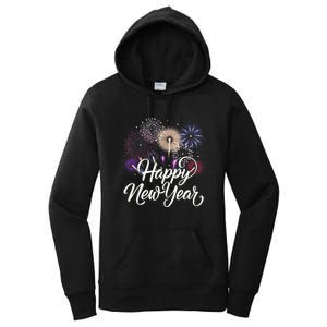 Happy New Year 2025 Fireworks New YearS Eve Party Countdown Women's Pullover Hoodie