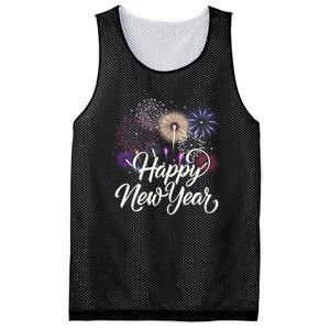 Happy New Year 2025 Fireworks New YearS Eve Party Countdown Mesh Reversible Basketball Jersey Tank