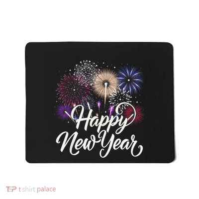 Happy New Year 2025 Fireworks New YearS Eve Party Countdown Mousepad