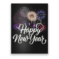 Happy New Year 2025 Fireworks New YearS Eve Party Countdown Poster