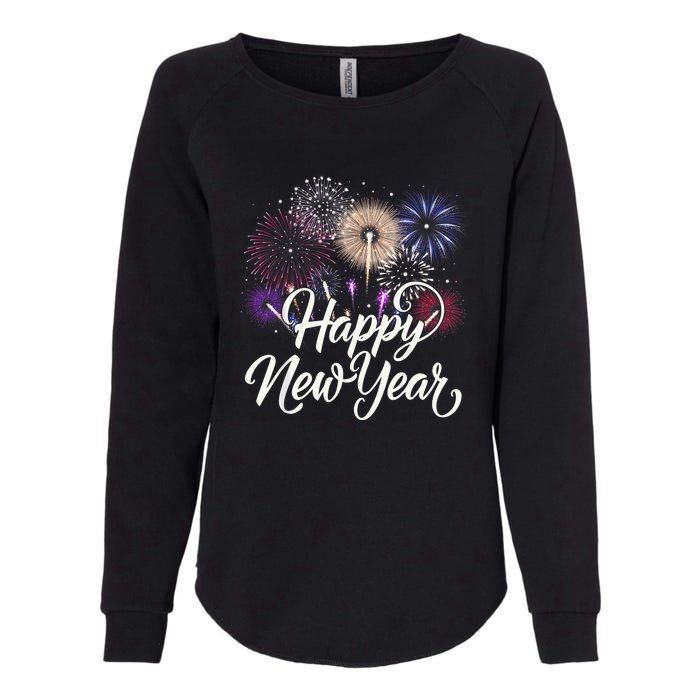 Happy New Year 2025 Fireworks New YearS Eve Party Countdown Womens California Wash Sweatshirt