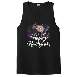 Happy New Year 2025 Fireworks New YearS Eve Party Countdown PosiCharge Competitor Tank