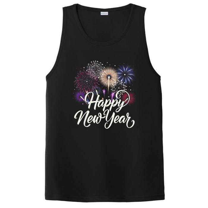 Happy New Year 2025 Fireworks New YearS Eve Party Countdown PosiCharge Competitor Tank