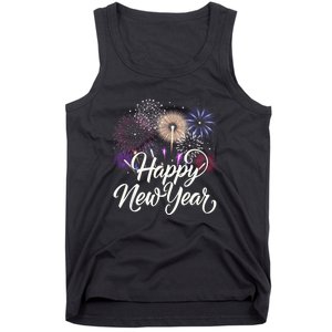 Happy New Year 2025 Fireworks New YearS Eve Party Countdown Tank Top