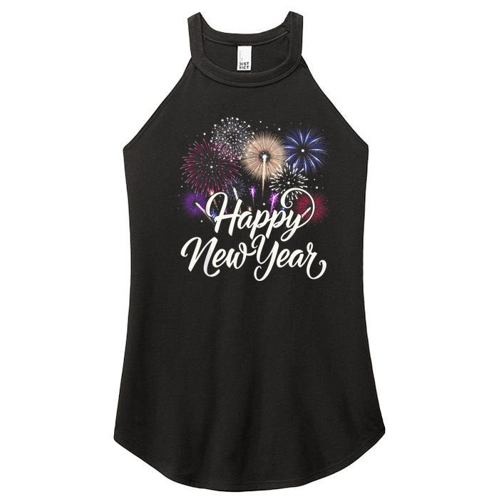 Happy New Year 2025 Fireworks New YearS Eve Party Countdown Women's Perfect Tri Rocker Tank