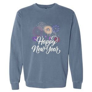 Happy New Year 2025 Fireworks New YearS Eve Party Countdown Garment-Dyed Sweatshirt