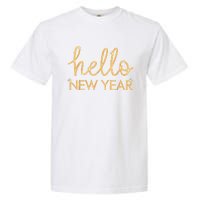 Hello New Year Party Celebration Fun New Year’S Eve Pajama Garment-Dyed Heavyweight T-Shirt