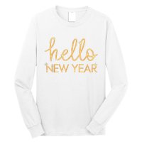 Hello New Year Party Celebration Fun New Year’S Eve Pajama Long Sleeve Shirt