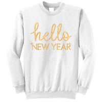 Hello New Year Party Celebration Fun New Year’S Eve Pajama Sweatshirt