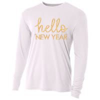 Hello New Year Party Celebration Fun New Year’S Eve Pajama Cooling Performance Long Sleeve Crew