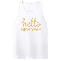 Hello New Year Party Celebration Fun New Year’S Eve Pajama PosiCharge Competitor Tank