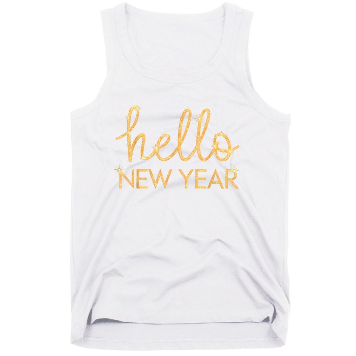 Hello New Year Party Celebration Fun New Year’S Eve Pajama Tank Top