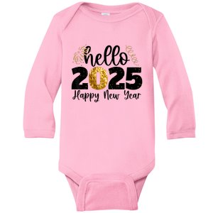 Happy New Year 2025 New Year Party Friends Family Adults Baby Long Sleeve Bodysuit