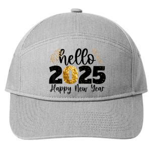 Happy New Year 2025 New Year Party Friends Family Adults 7-Panel Snapback Hat