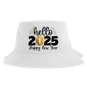 Happy New Year 2025 New Year Party Friends Family Adults Sustainable Bucket Hat