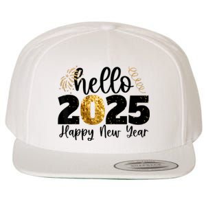 Happy New Year 2025 New Year Party Friends Family Adults Wool Snapback Cap