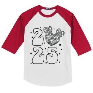 Happy New Year 2025 Matching Family Kids Colorblock Raglan Jersey